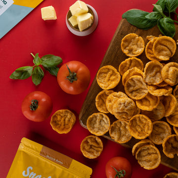 Butter Tomato Basil Chickpea Popped Chips