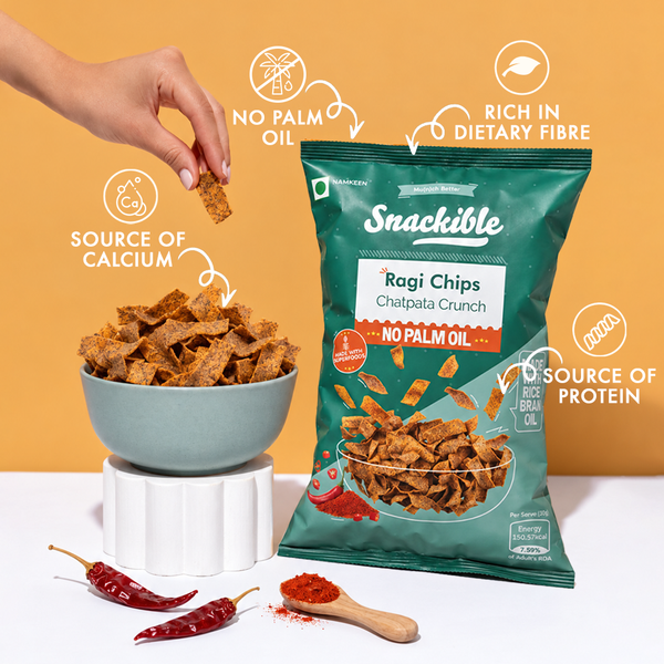 Chatpata Crunch Ragi Chips | Source of Protein