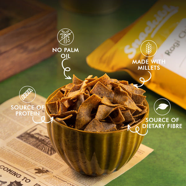 Chatpata Crunch Ragi Chips | Source of Protein