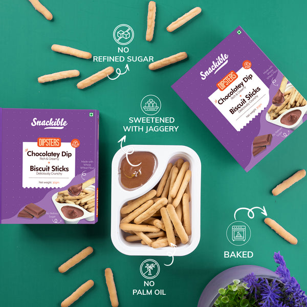 Dipsters - Chocolatey Dip with Sticks
