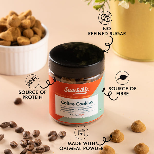 Coffee Cookies | No Refined Sugar