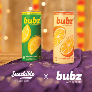 Bubz Prebiotic Soda (Pack of 2)- Lemon Lime & Citrus