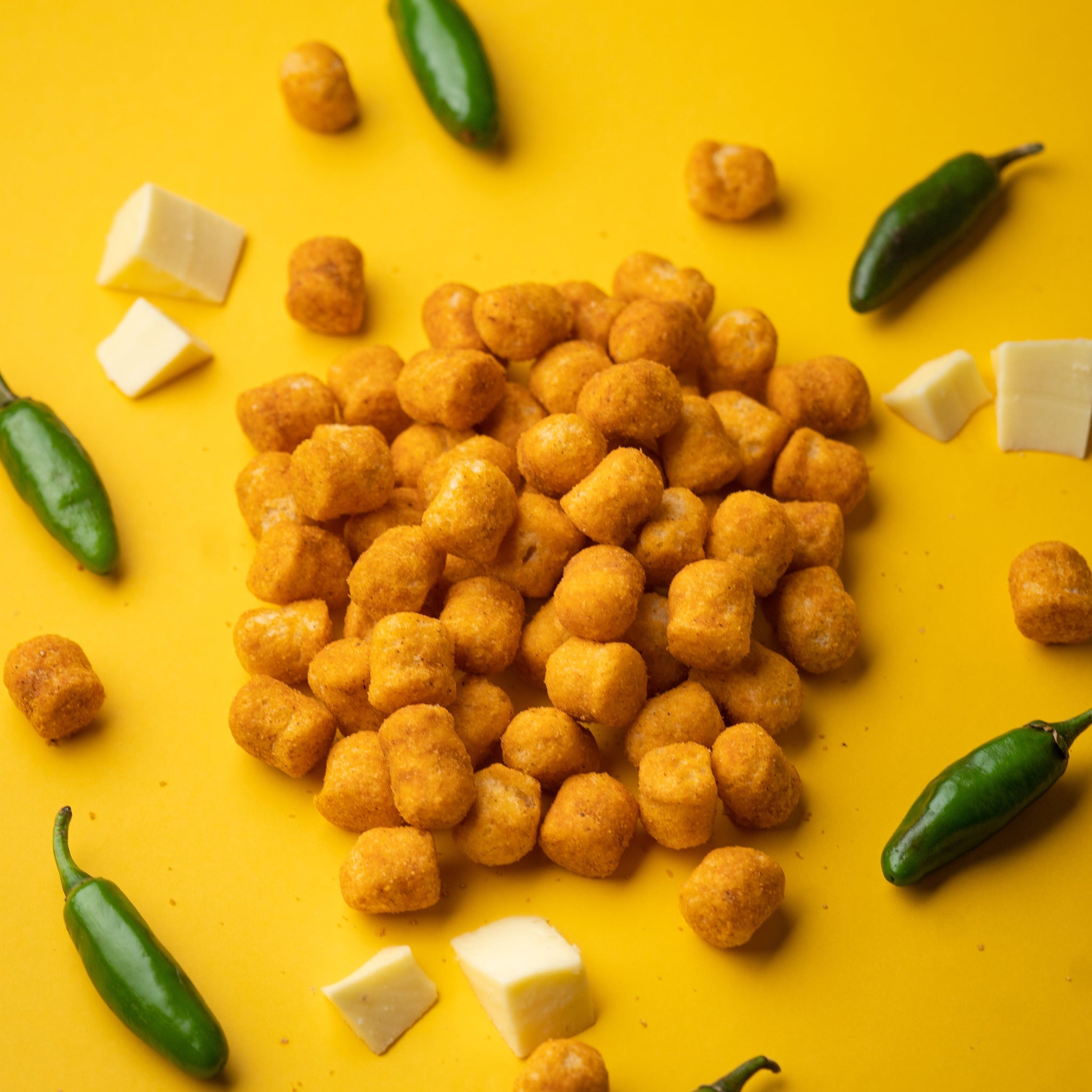 Cheesy Jalapeño Quinoa Puffs