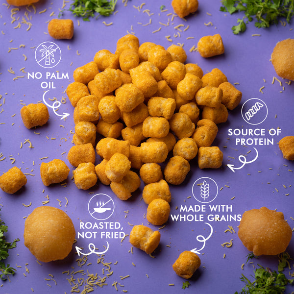 Dahi Papdi Chaat Quinoa Puffs | Source of Protein