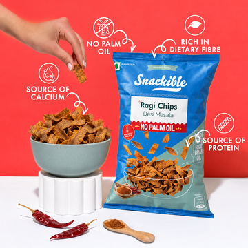 Desi Masala Ragi Chips | Source of Calcium