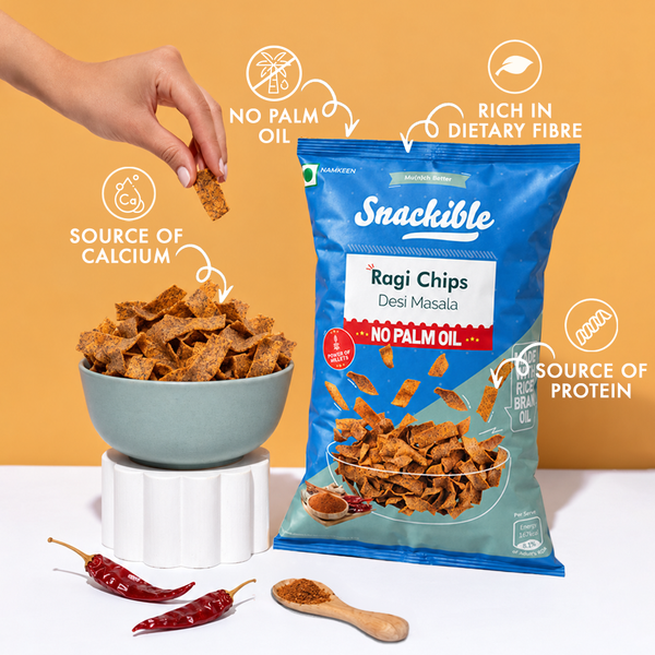Desi Masala Ragi Chips | Source of Calcium