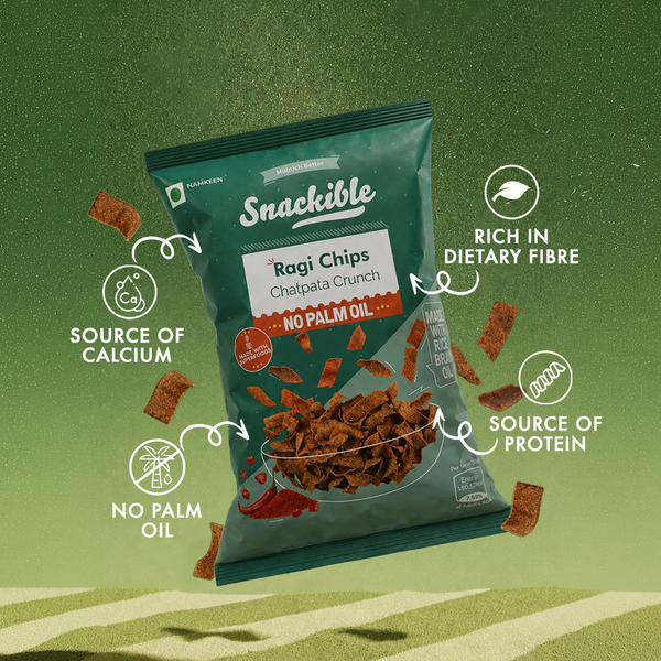 Chatpata Crunch Ragi Chips | Source of Protein