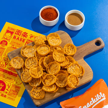 Korean BBQ Chickpea Popped Chips