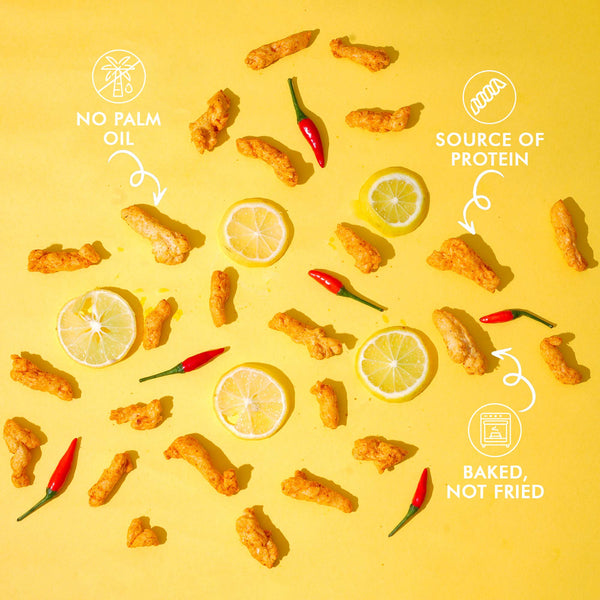 Lemon Chilli Baked Crunchies | Source of Protein