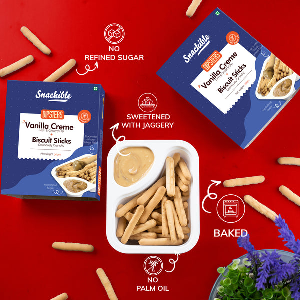 Dipsters - Vanilla Creme Dip with Sticks