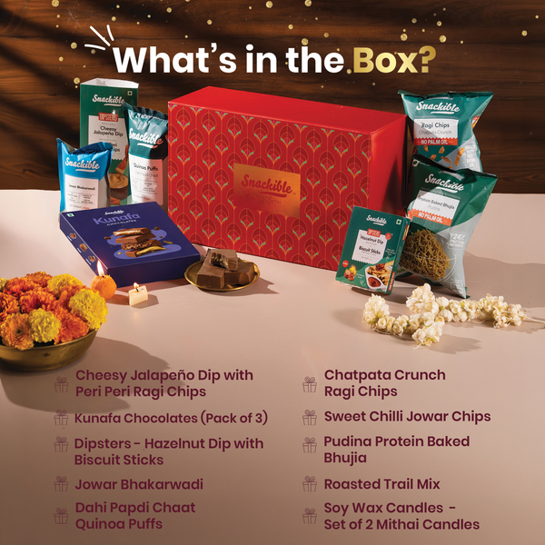 Gifter's Pick Diwali Hamper | Box of 9 Snacks