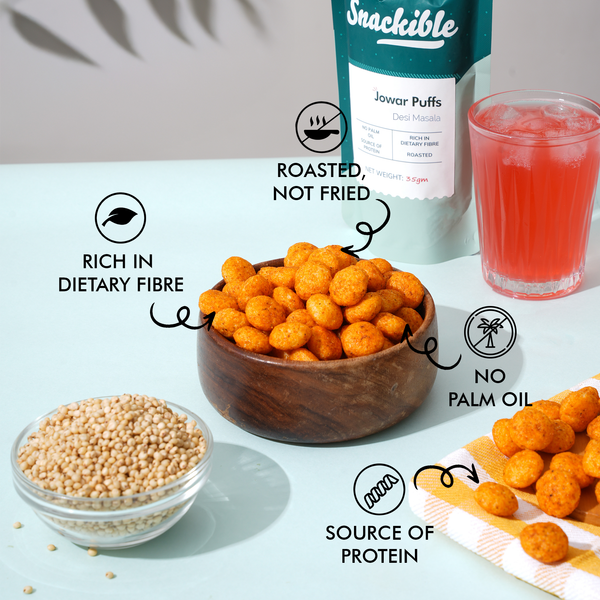 Desi Masala Jowar Puffs