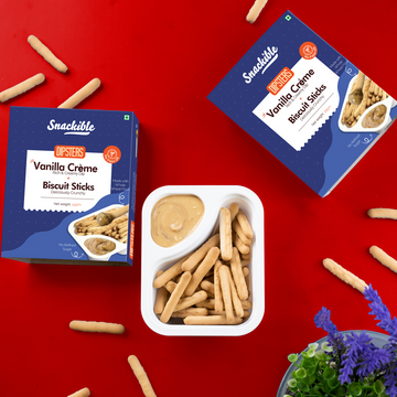 Dipsters - Vanilla Creme Dip with Biscuit Sticks  | No Refined Sugar