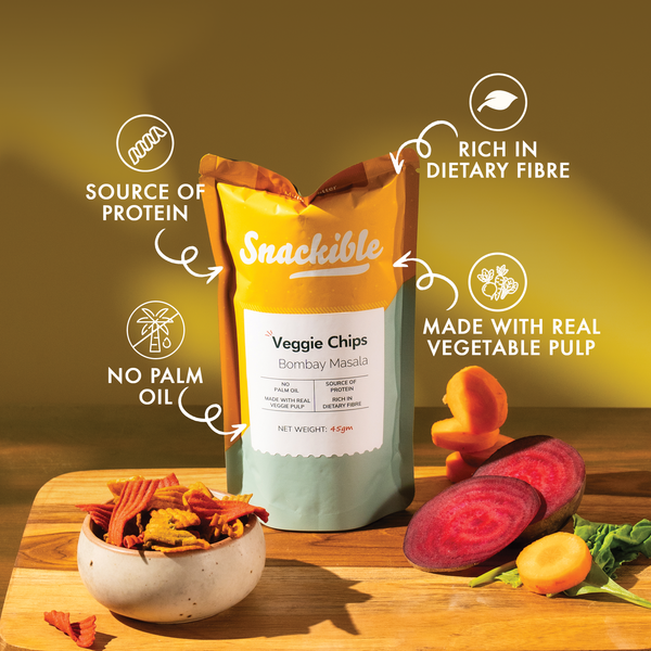Bombay Masala Mix Veggie Chips | Made with Real Vegetable Pulp