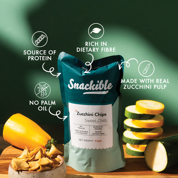 Sweet Chilli Zucchini Chips | Made with Real Zucchini Pulp