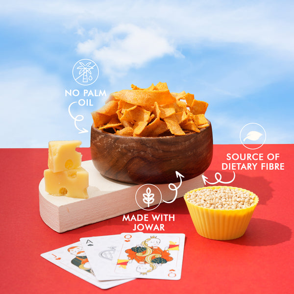 Cheddar Cheese Jowar Chips | Source of Dietary Fibre