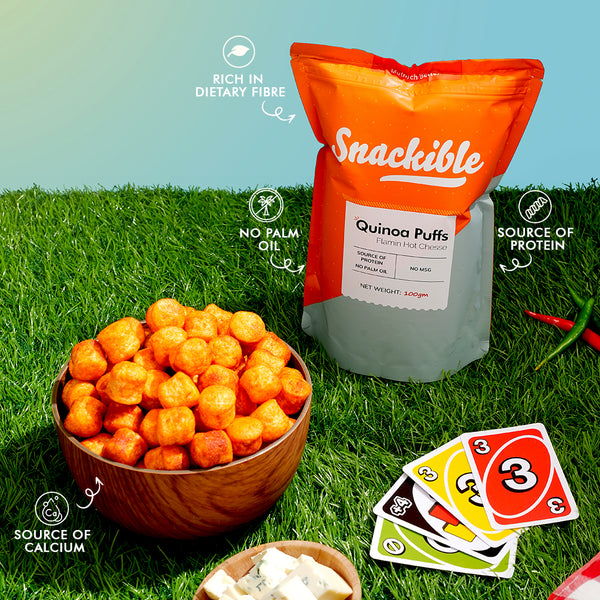 Flaming Hot Cheese Quinoa Puffs