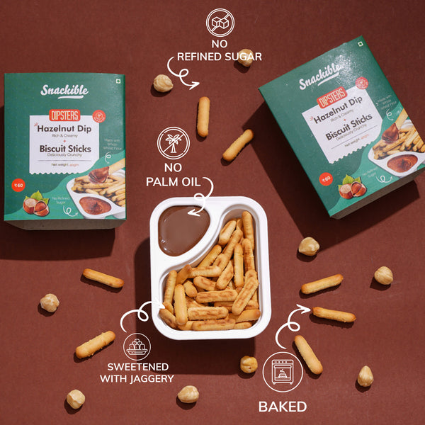 Dipsters - Hazelnut Dip with Sticks