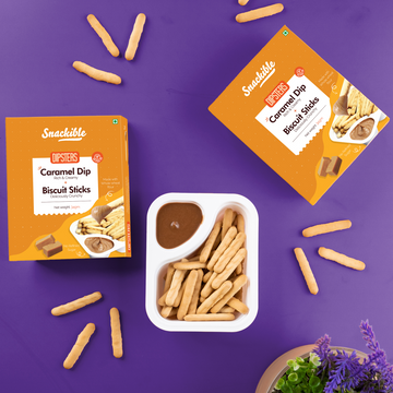 Dipsters - Salted Caramel Dip with Biscuit Sticks | No Refined Sugar