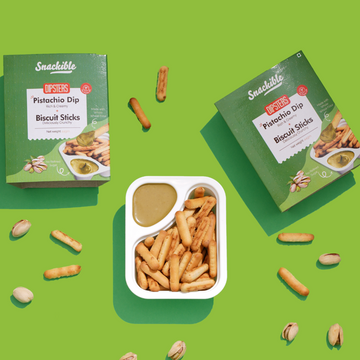 Dipsters - Pistachio Dip with Biscuit Sticks | No Refined Sugar