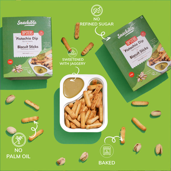 Dipsters - Pistachio Dip with Sticks