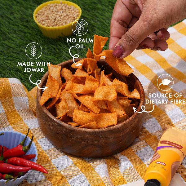 Sweet Chilli Jowar Chips | Source of Dietary Fibre