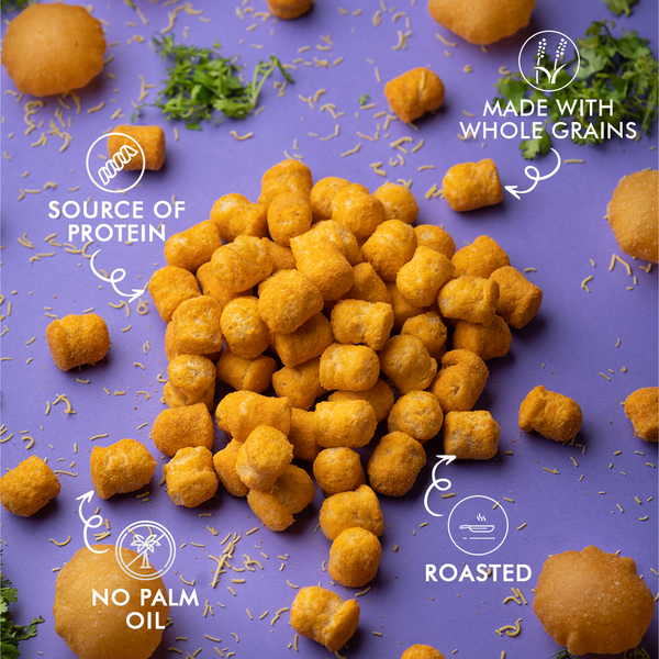 Dahi Papdi Chaat Quinoa Puffs